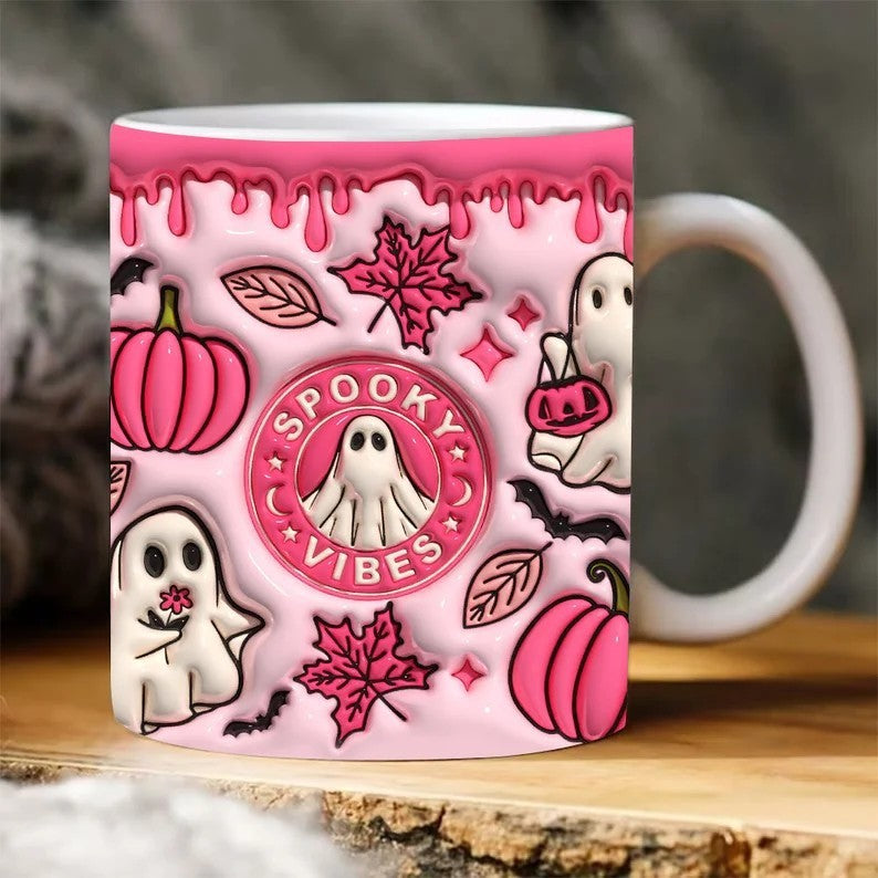 Hauntingly Cute Halloween Ceramic Mugs