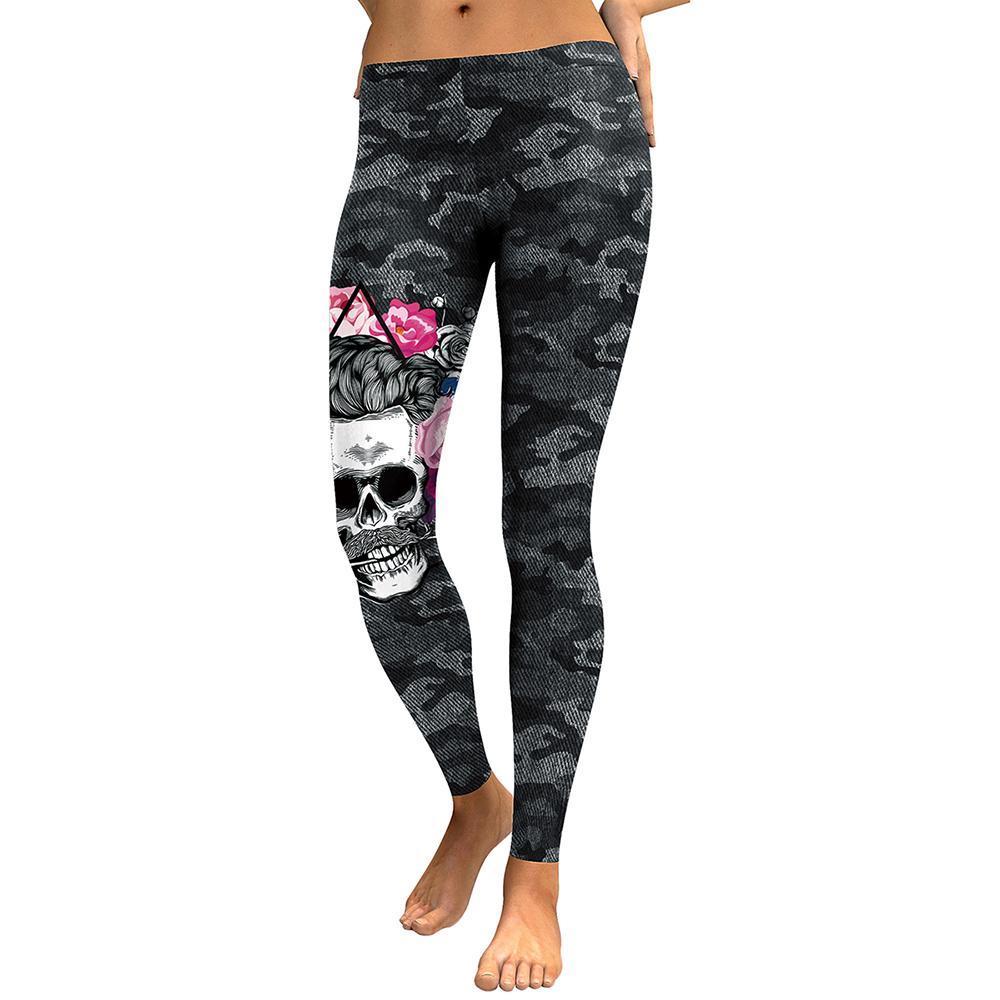 Goth Camo Skull Leggings