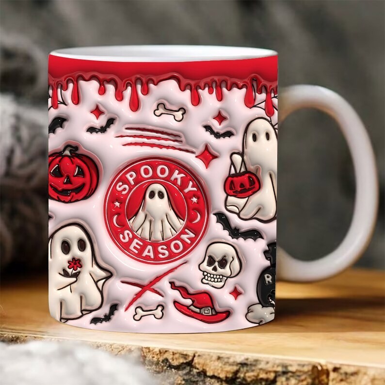 Hauntingly Cute Halloween Ceramic Mugs