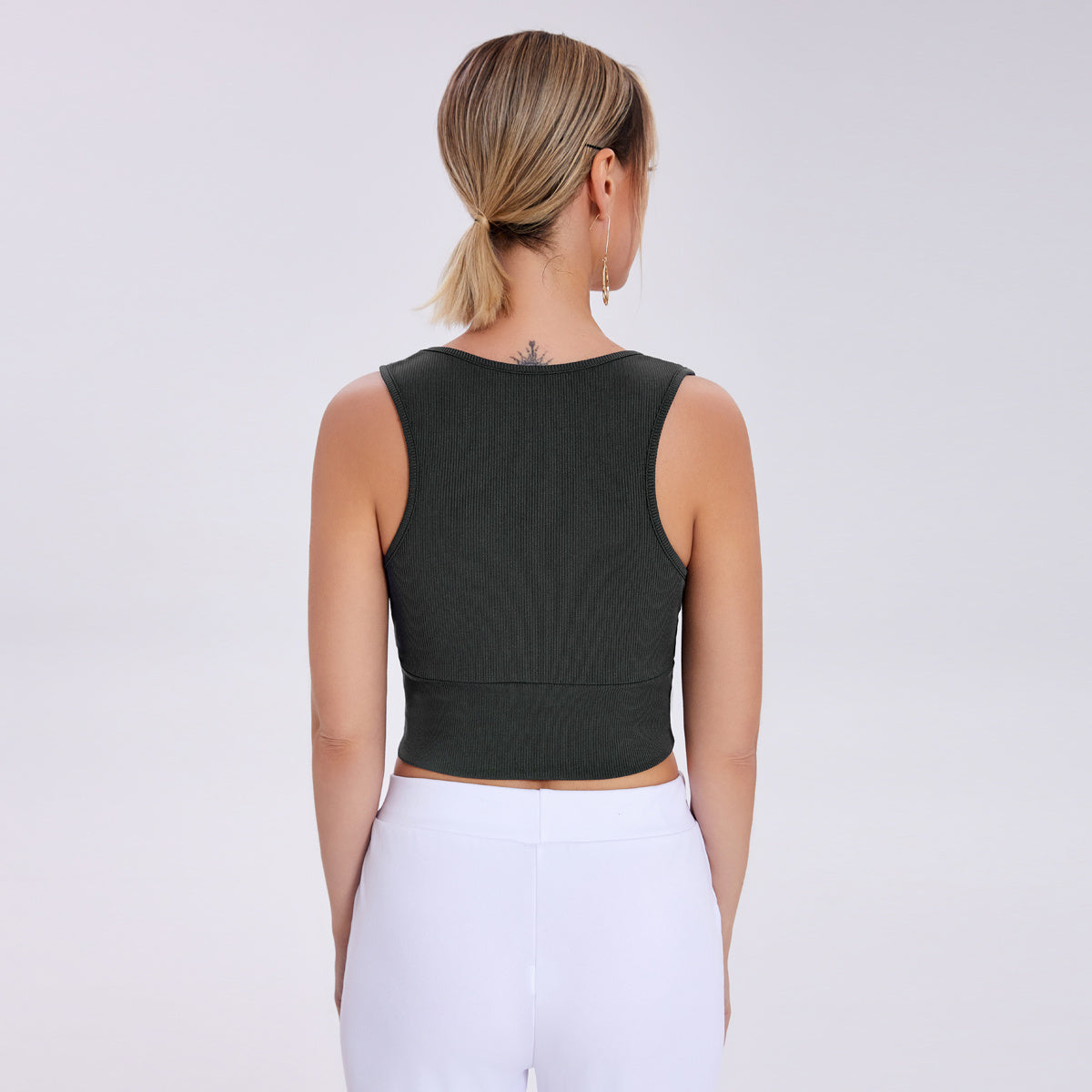 Deep Grey V-Neck Camisole