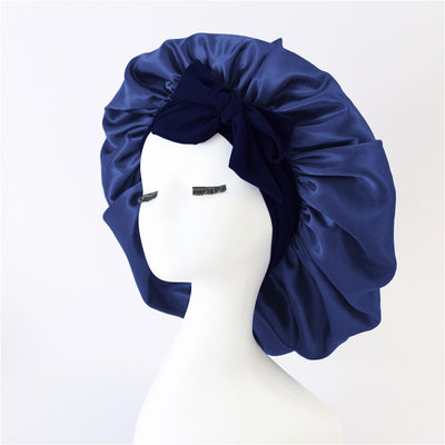 Satin Bonnet Elastic Nightcap