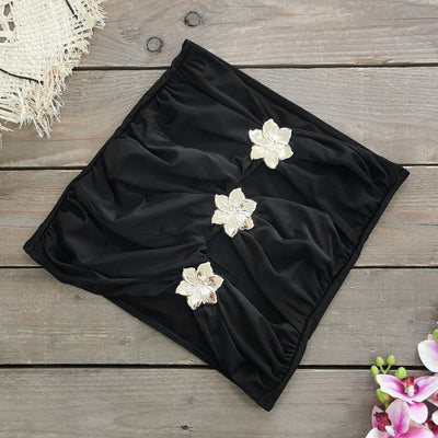 Blingy Two-Piece Swimsuit Dress Set