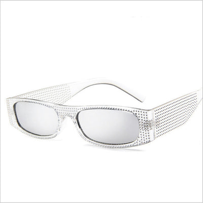 Studded Multi-Color Slim Sunglasses