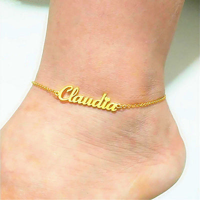 DIY Gold Chain Anklet