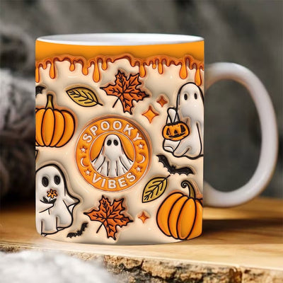 Hauntingly Cute Halloween Ceramic Mugs