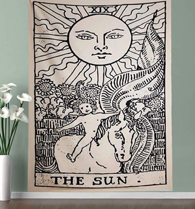 Sun Tarot Card Tapestry