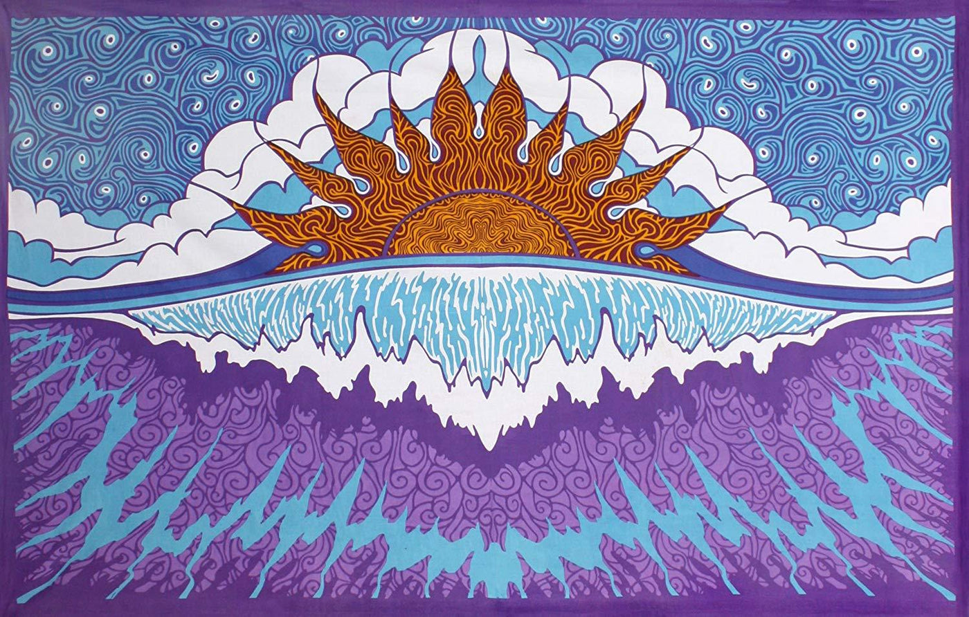 Sun Over The Water Tapestry