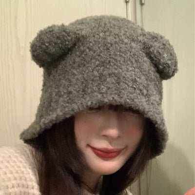 Warm Bear Knitted Hat