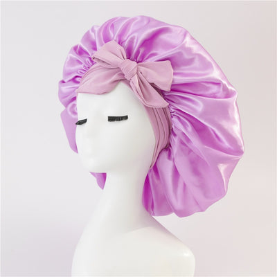 Satin Bonnet Elastic Nightcap