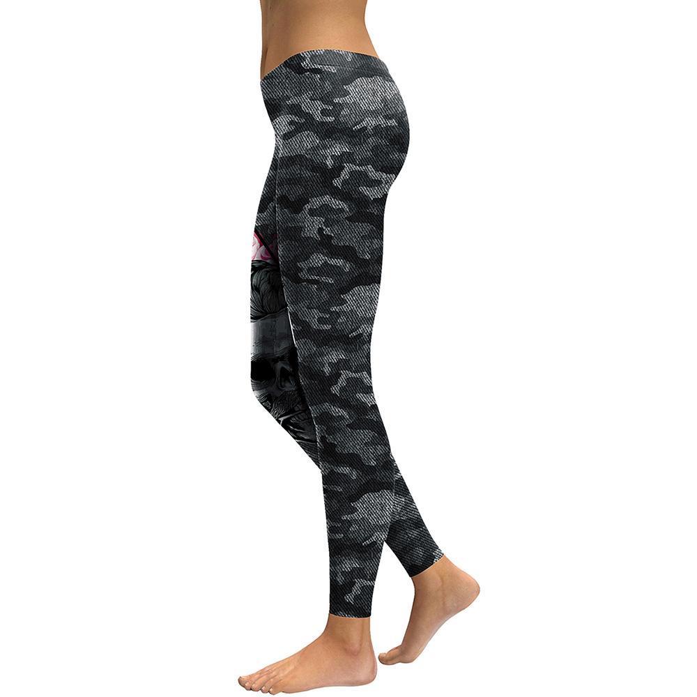 Goth Camo Skull Leggings