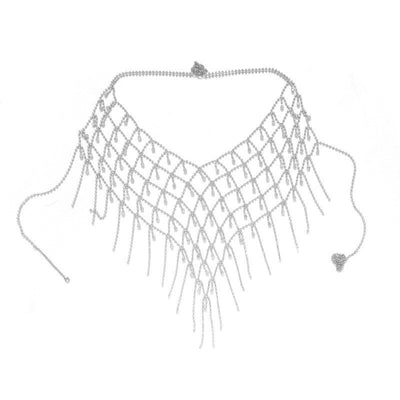 Rhinestone Body Chain Top