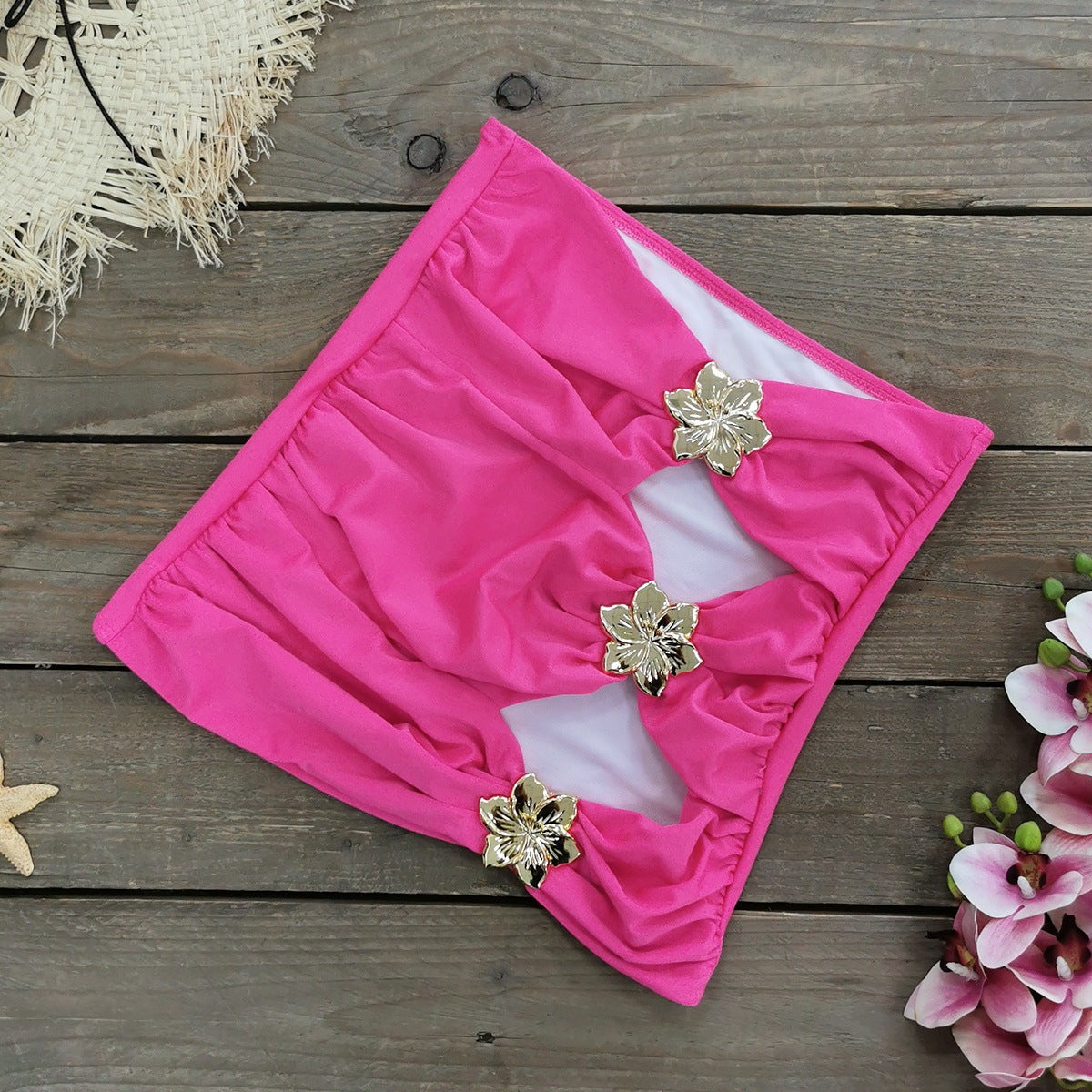 Blingy Two-Piece Swimsuit Dress Set