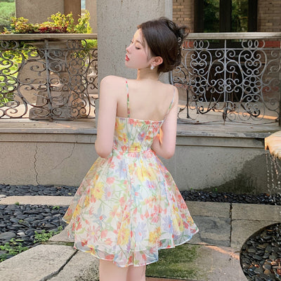 Floral Bloom Mini Cocktail Dress