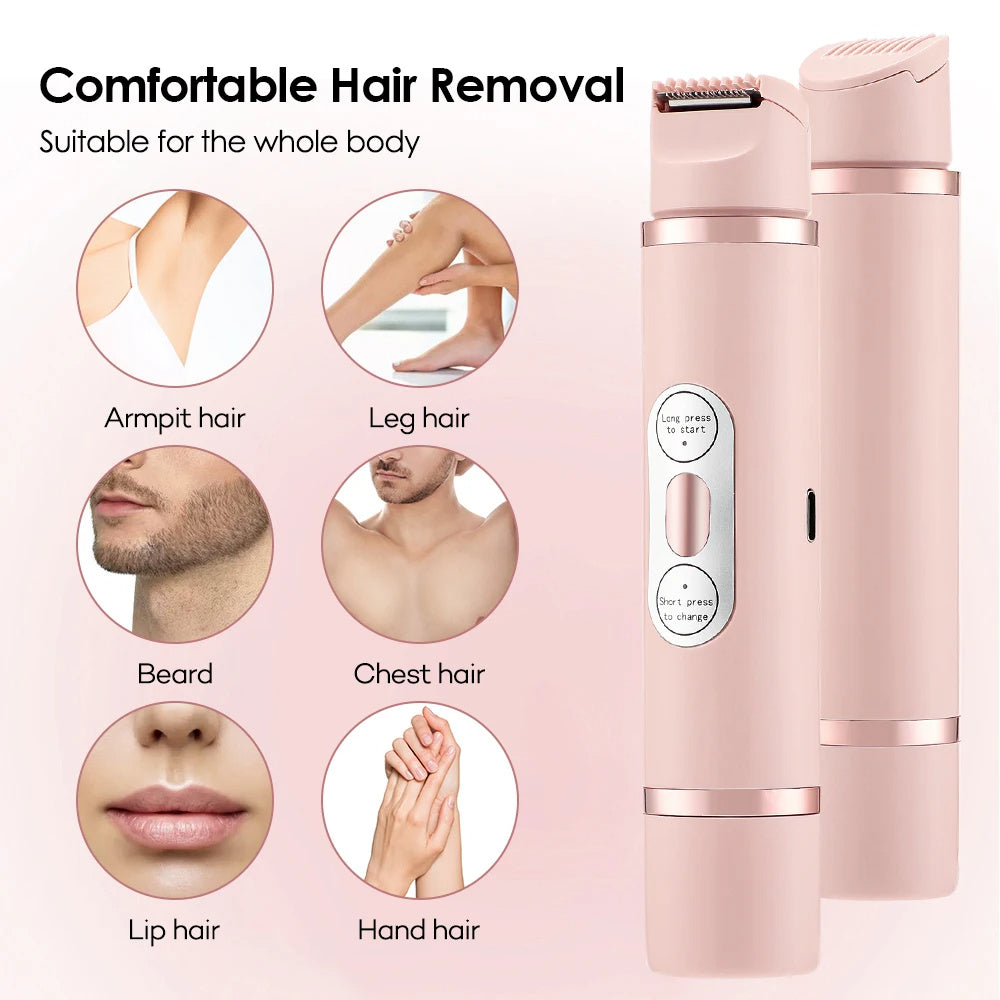 Painless Women's Epilator/Electric Shaver Device