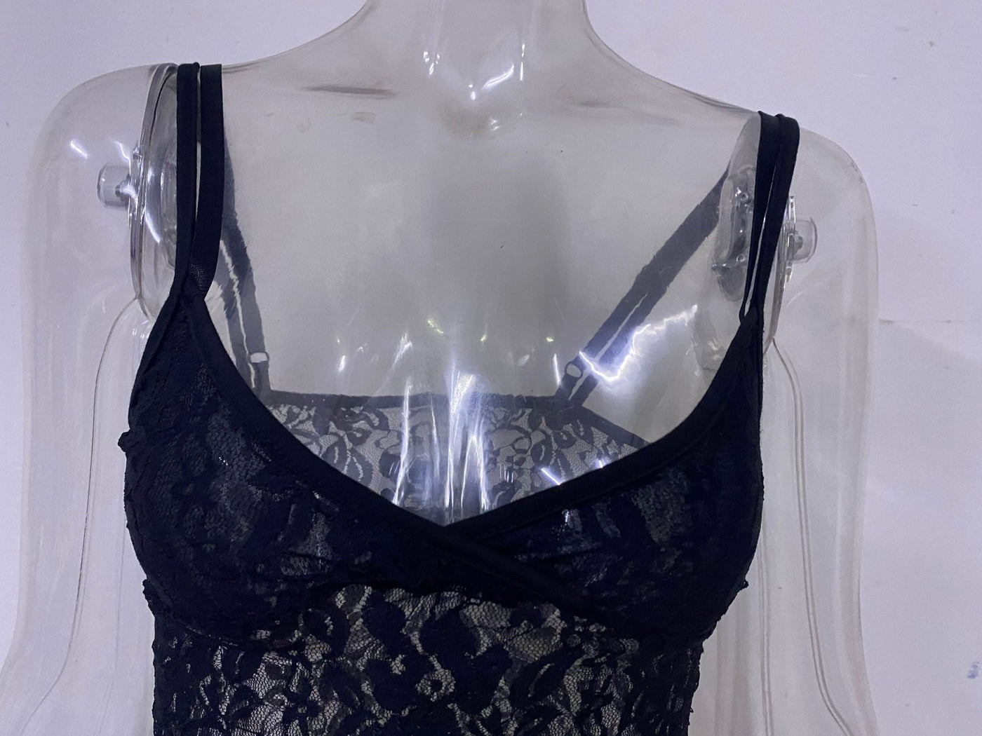 Zig-Zag Asymmetrical Lace Top