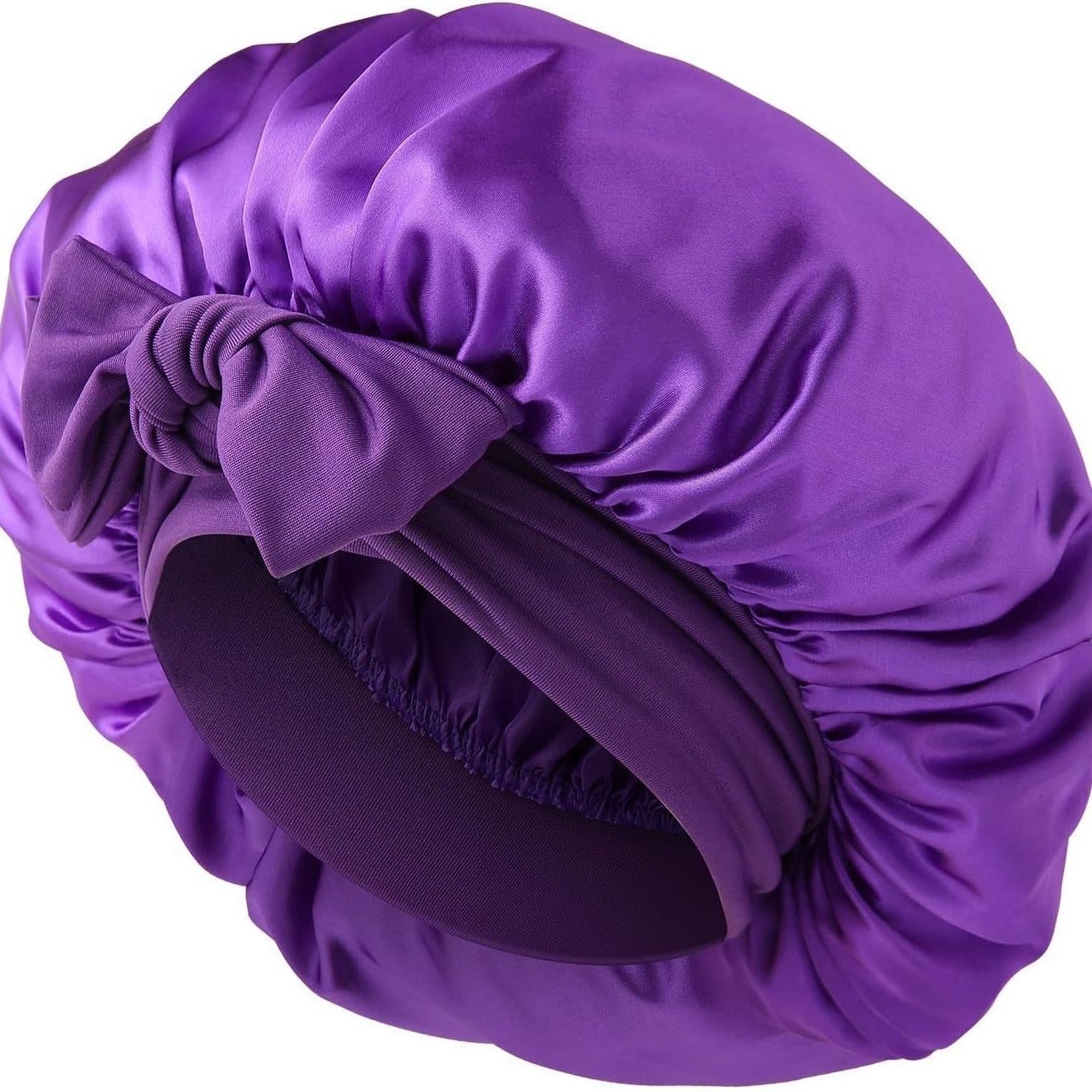 Satin Bonnet Elastic Nightcap