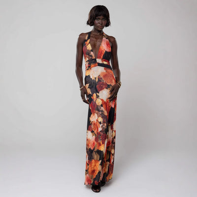 Women's Backless Slim Fit Halter Dress