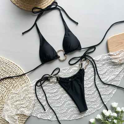 Chunky Belted Glam Bikini Set