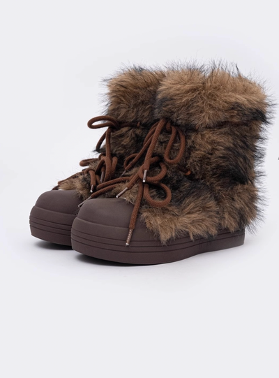 Furry Bear Snow Boots