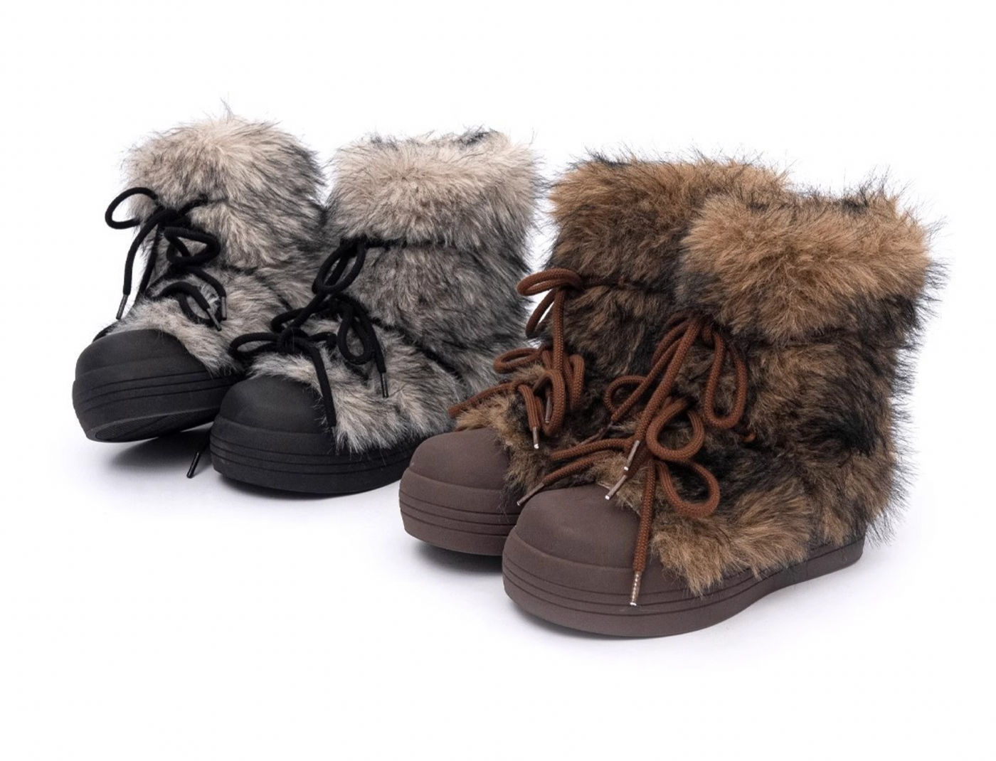 Furry Bear Snow Boots