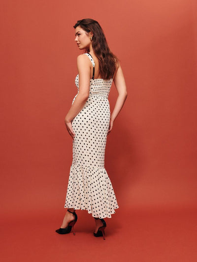 Retro Polka Dot Mermaid Dress