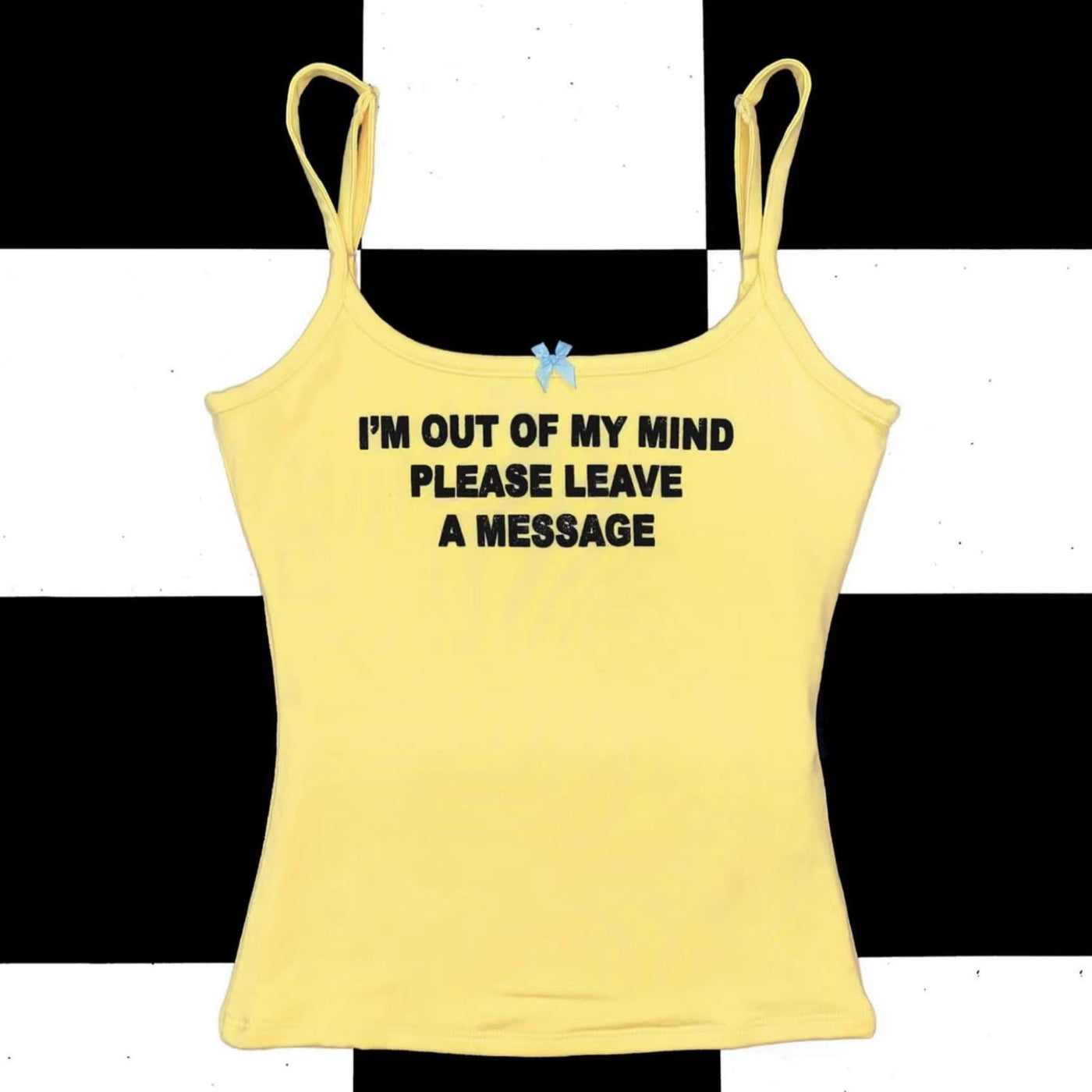 Please Leave A Message Yellow Tank