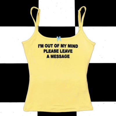 Please Leave A Message Yellow Tank
