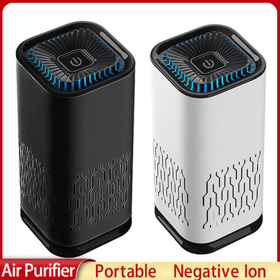 Car Air Purifier + Negative Ion Generator to Remove Formaldehyde, Dust, Smoke, Chemicals