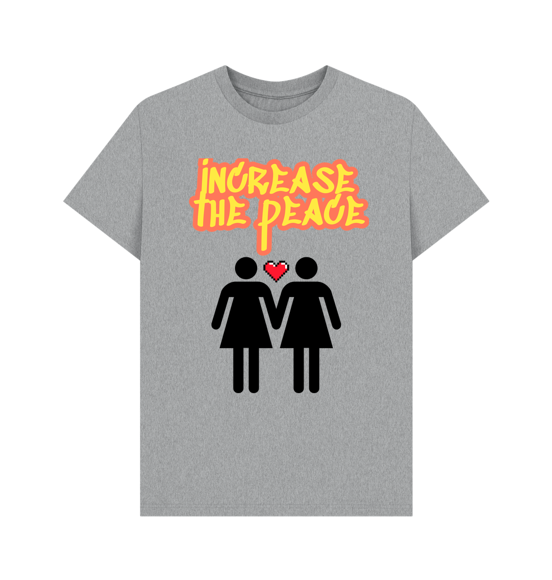 Athletic Grey Gay Rights\/Increase The Peace Oversized Tee