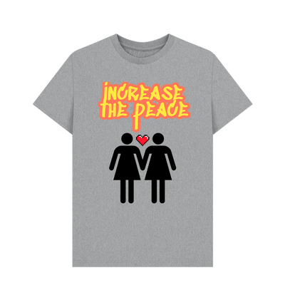 Athletic Grey Gay Rights\/Increase The Peace Oversized Tee