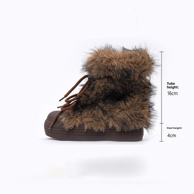 Furry Bear Snow Boots