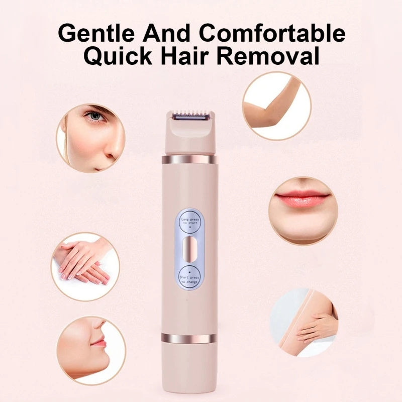 Painless Women's Epilator/Electric Shaver Device