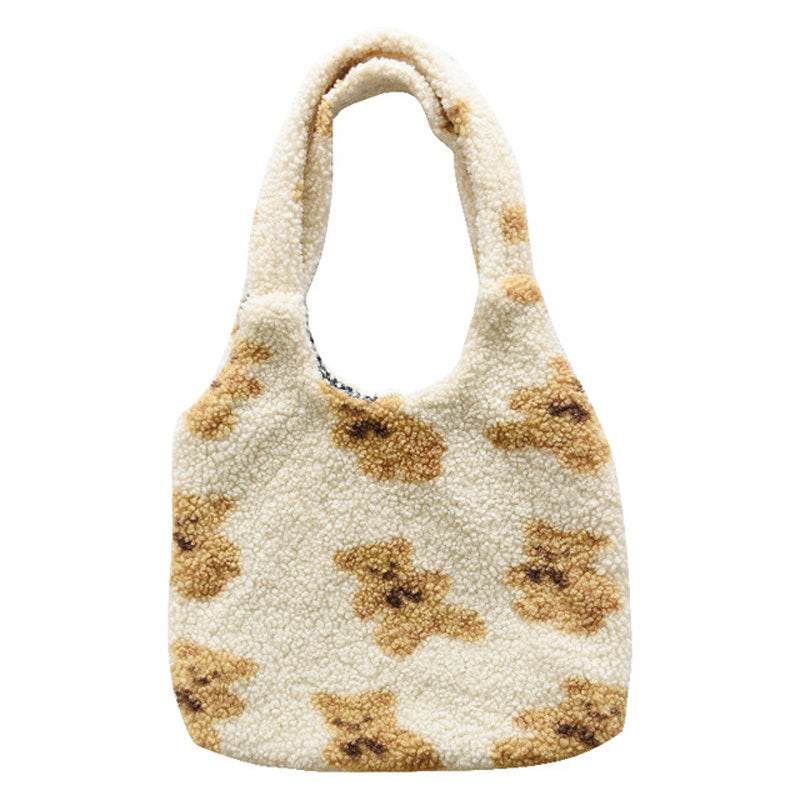 Big Bear Fuzzy Tote Bag