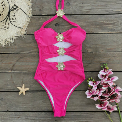 Blingy Two-Piece Swimsuit Dress Set