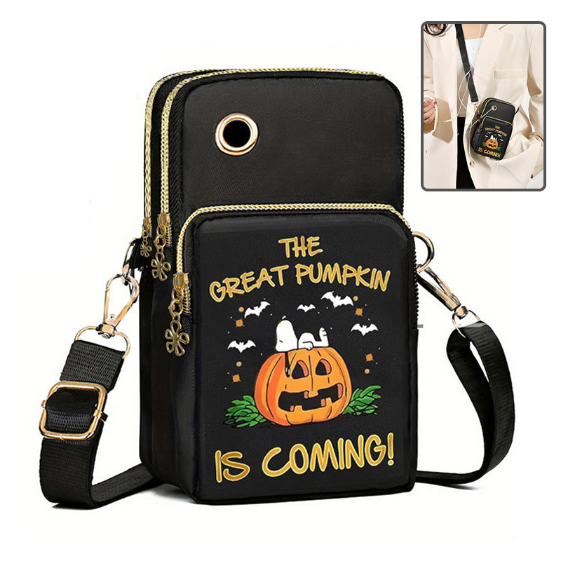 The Great Pumpkin Pattern Mini Crossbody Purse