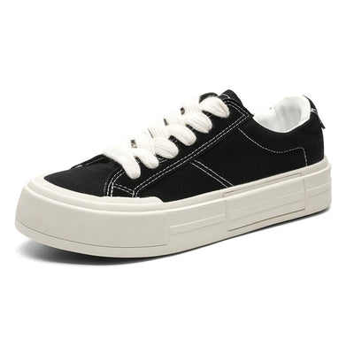 Canvas Platform Sporty Skate Shoes