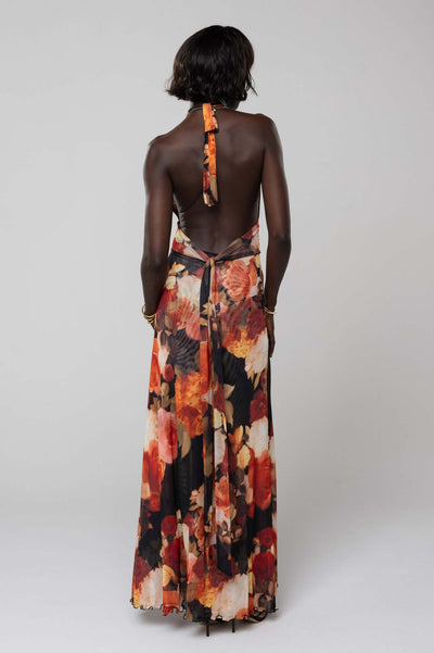 Women's Backless Slim Fit Halter Dress