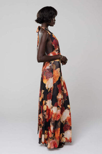 Women's Backless Slim Fit Halter Dress