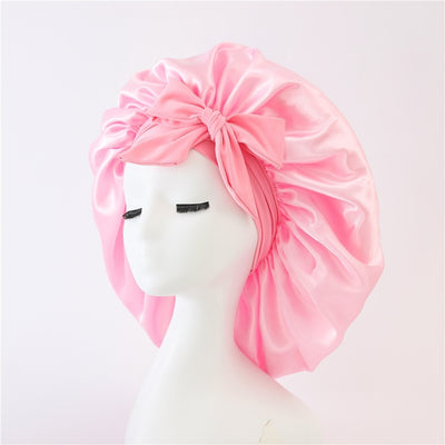 Satin Bonnet Elastic Nightcap