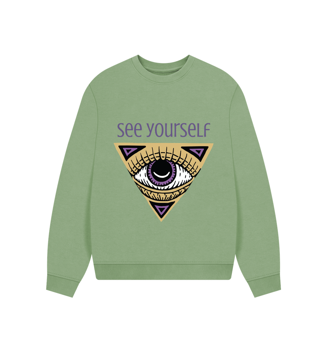 Sage See Yourself Oversized Hoodie