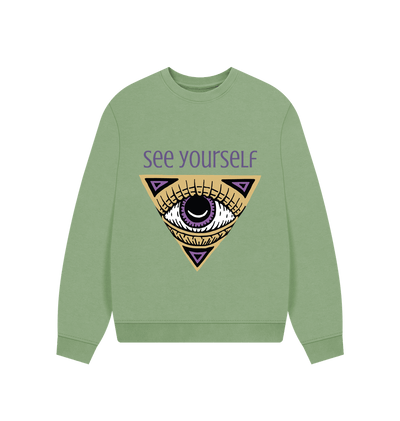 Sage See Yourself Oversized Hoodie