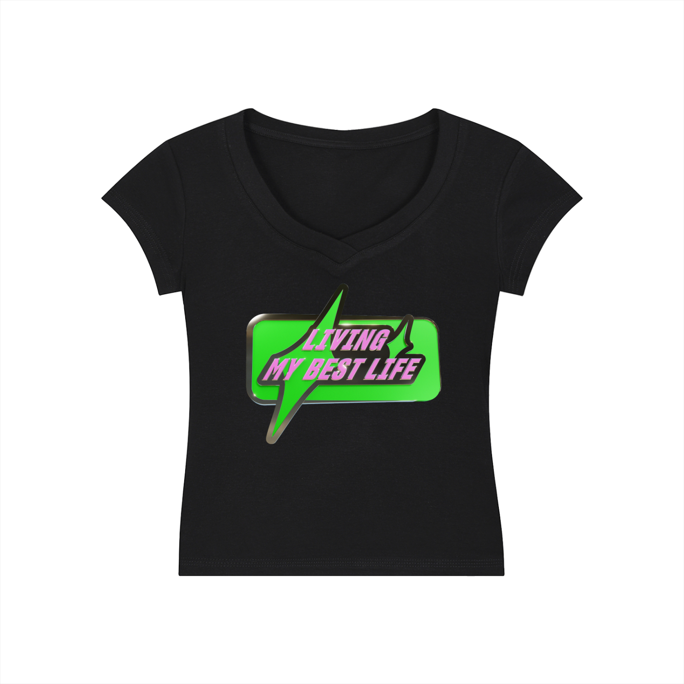 Retro Series: "Living My Best Life" V-Neck