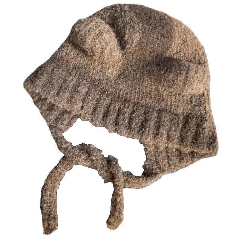 Warm Bear Knitted Hat