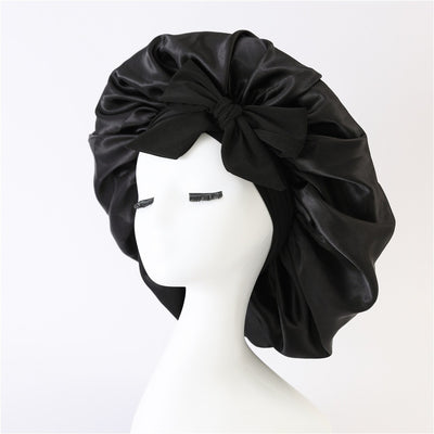 Satin Bonnet Elastic Nightcap