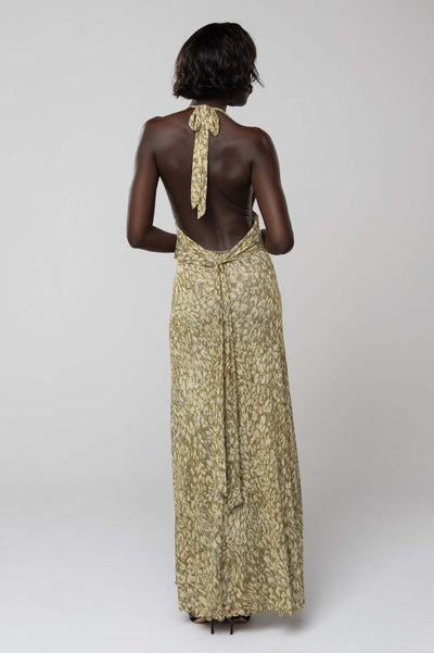 Women's Backless Slim Fit Halter Dress