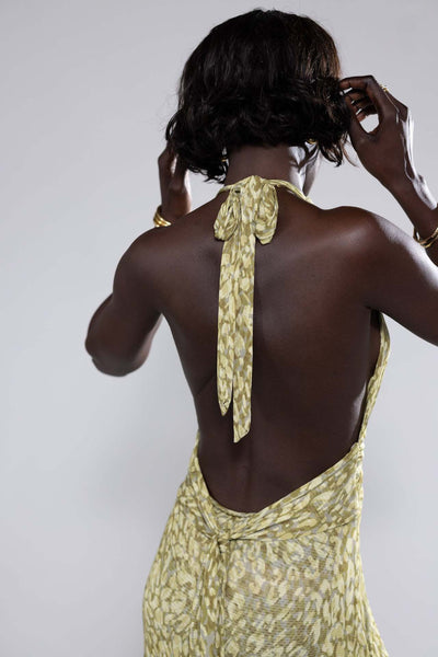 Women's Backless Slim Fit Halter Dress