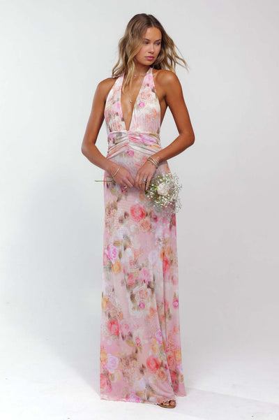 Women's Backless Slim Fit Halter Dress
