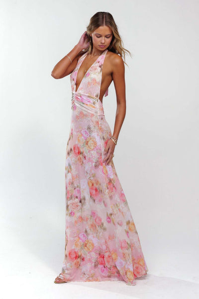 Women's Backless Slim Fit Halter Dress