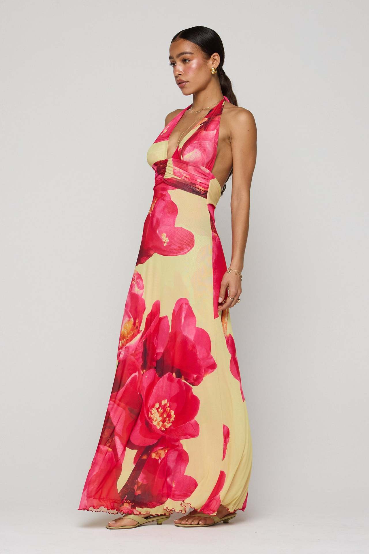 Women's Backless Slim Fit Halter Dress