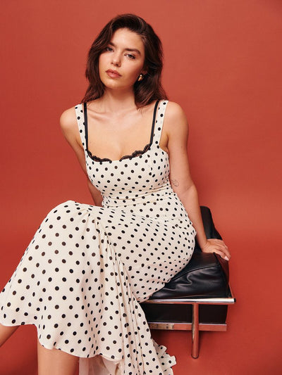 Retro Polka Dot Mermaid Dress